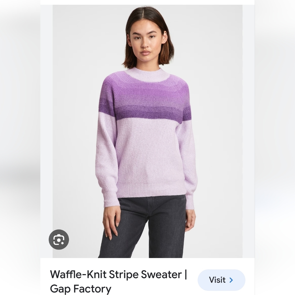 Gap waffle weave knit sweater